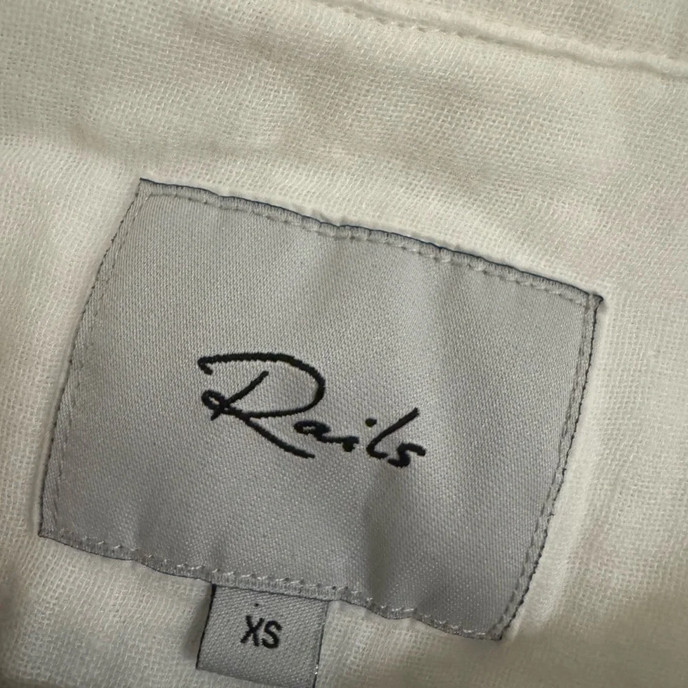 Rails White Button-Down Shirt - Picture 3 of 4